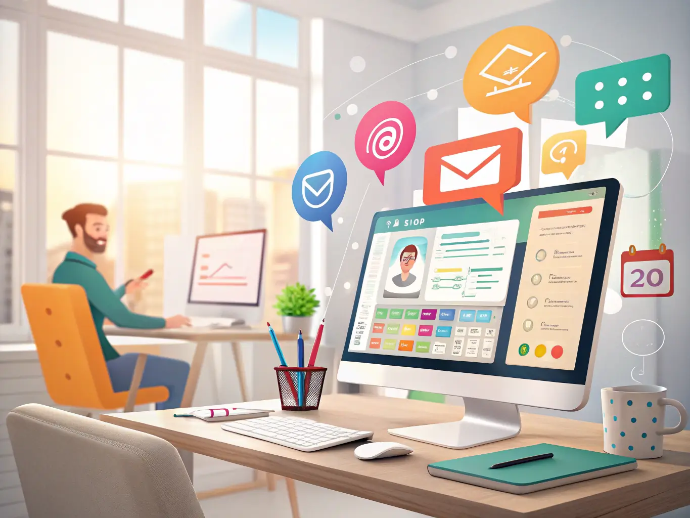 A digital platform interface displaying various data streams and communication channels, representing a shared platform for community data and collaboration.